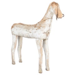 1880s Scandinavian Wooden Horse