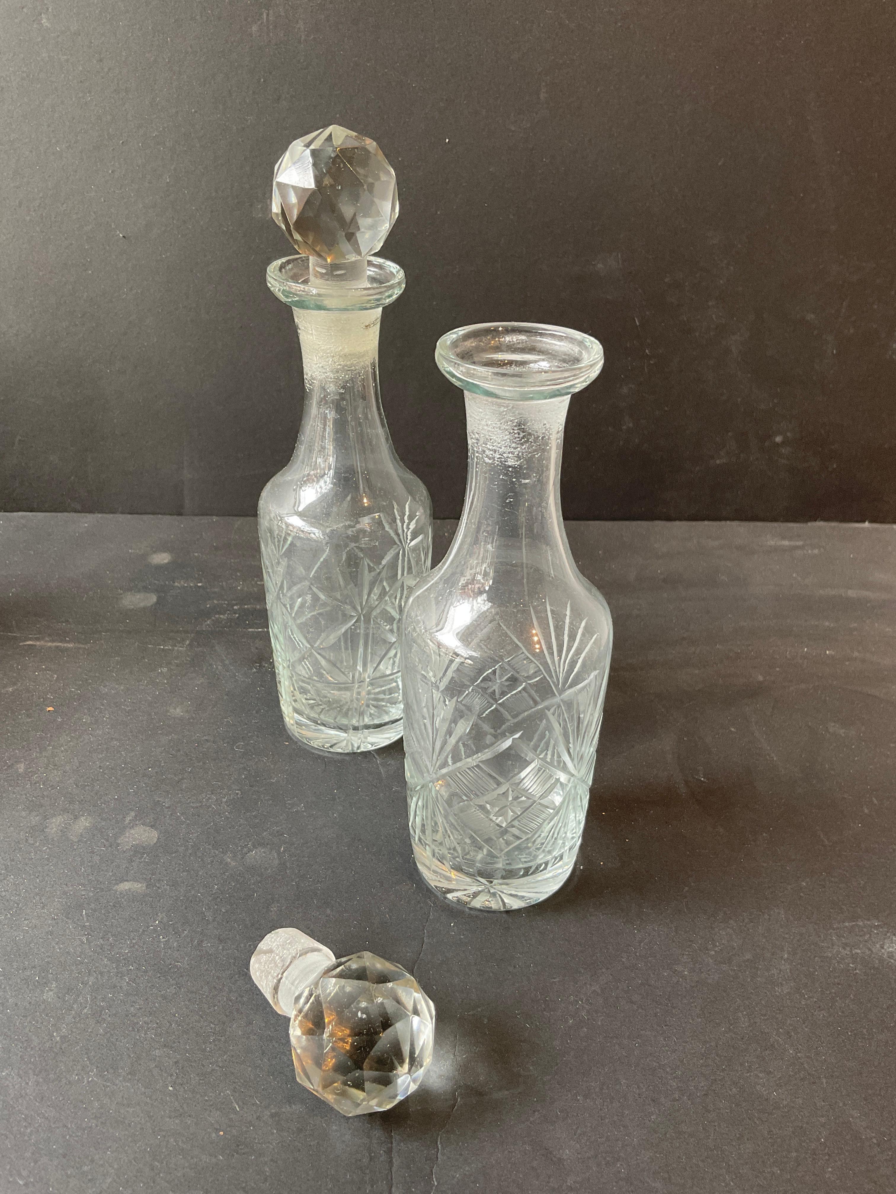 Set de 8 burettes en métal argenté des années 1880 en vente 1