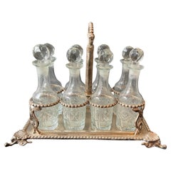 1880s Silver Plate 8 Bottle Cruet Set