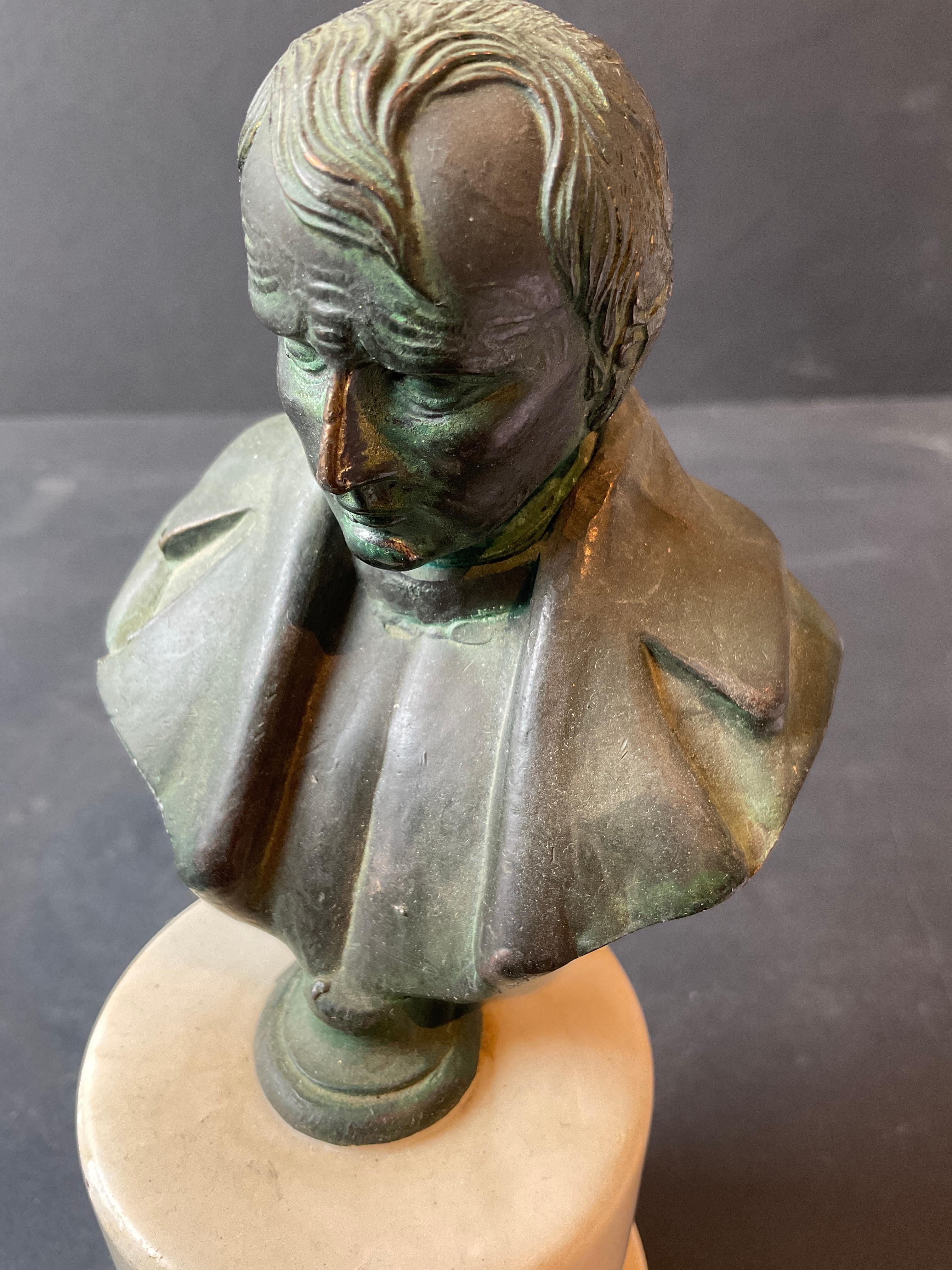 Piccolo busto di bronzo francese di Napoleone del 1880 in vendita 3