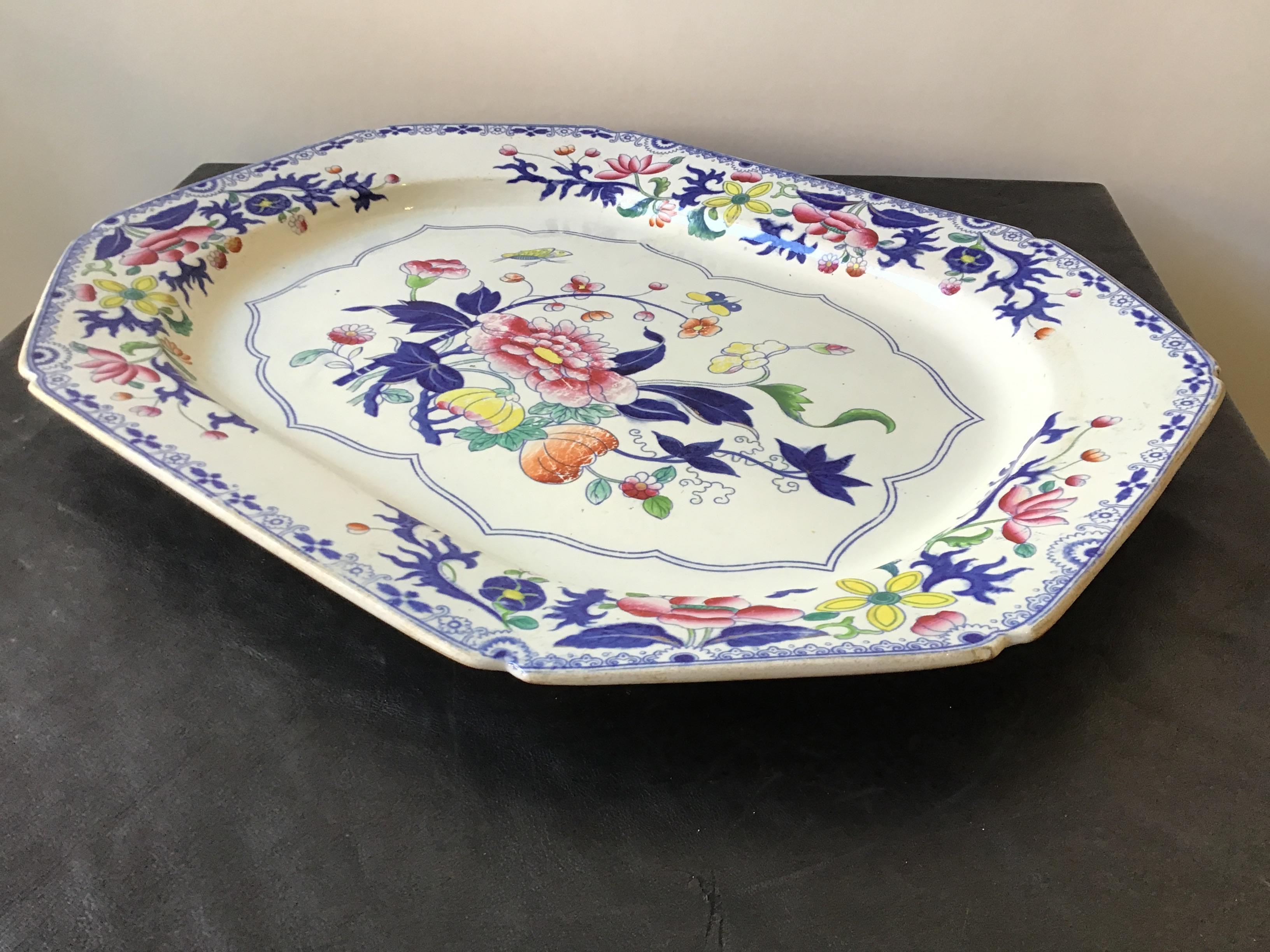 1880s stone China platter.