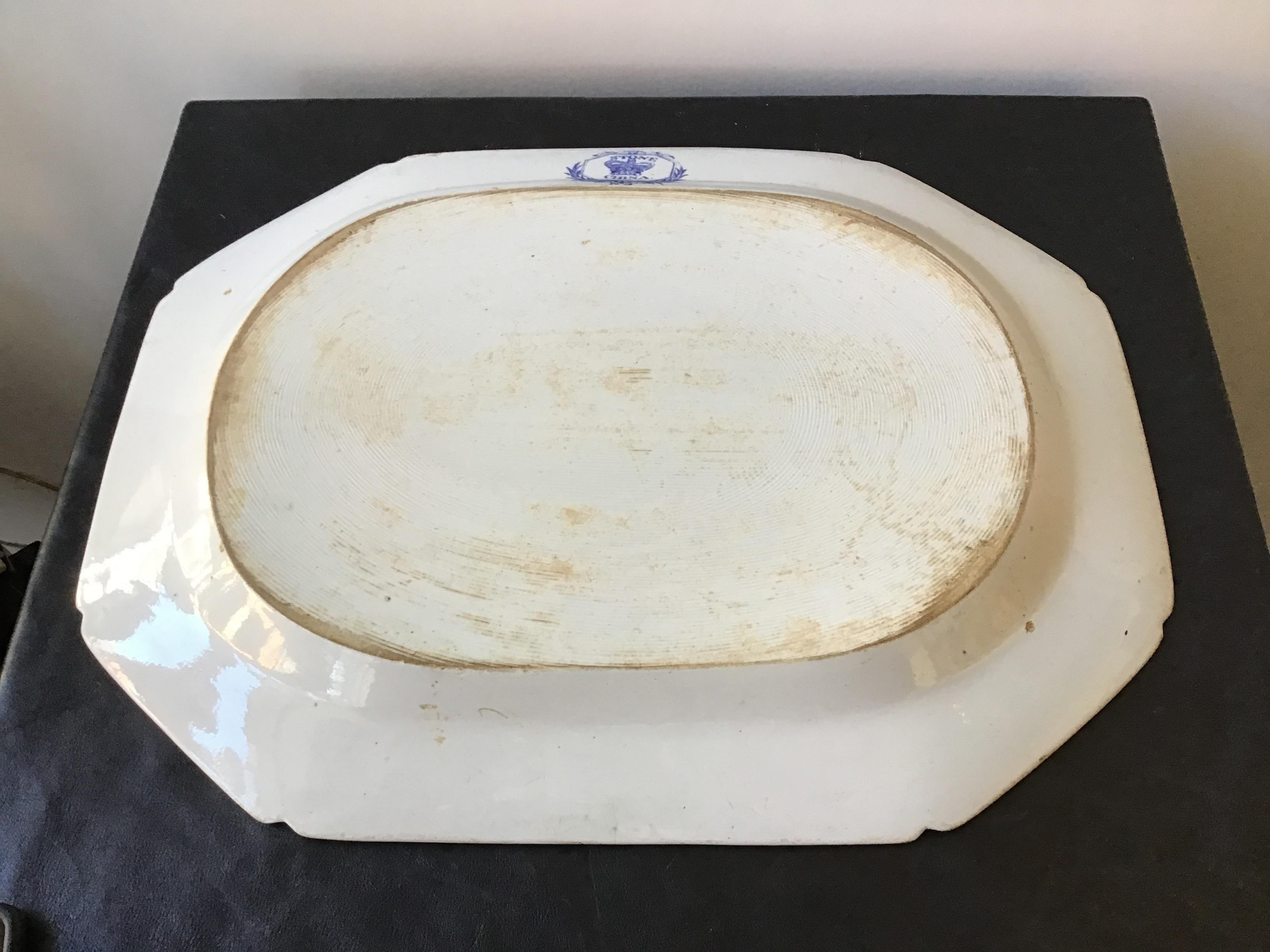 1880s Stone China Platter For Sale 2