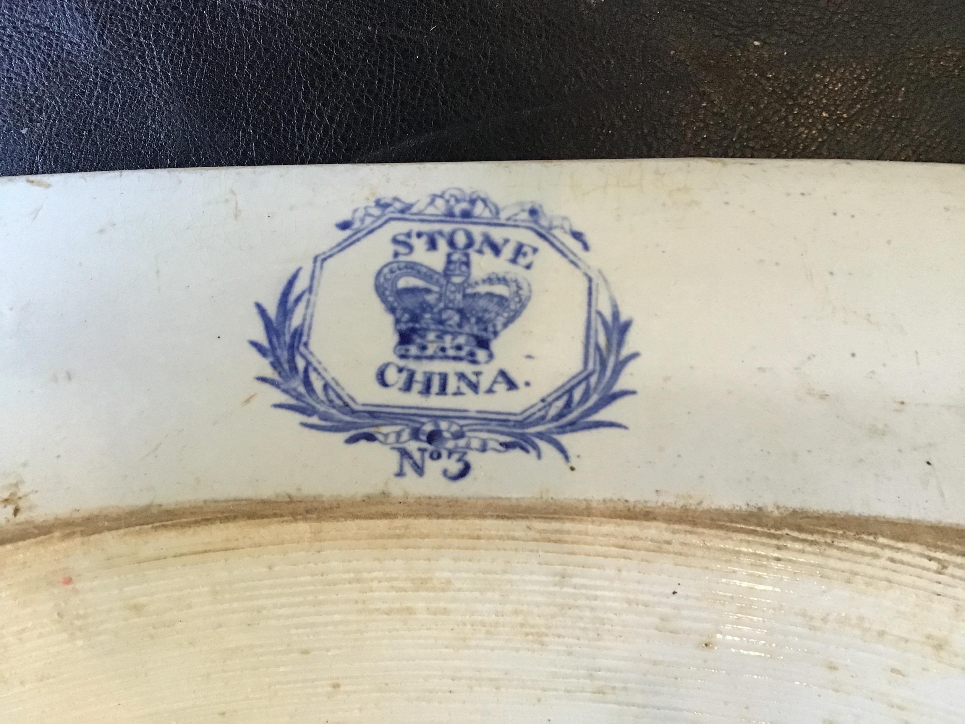 Plato de porcelana Stone de la década de 1880 en venta 3