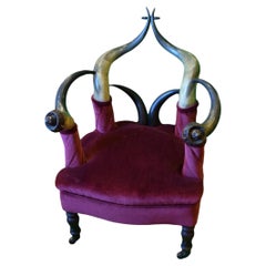 Antique 1880s Texas Horn Chair