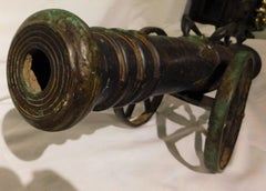1880s Victorian Bronze Signal Cannon