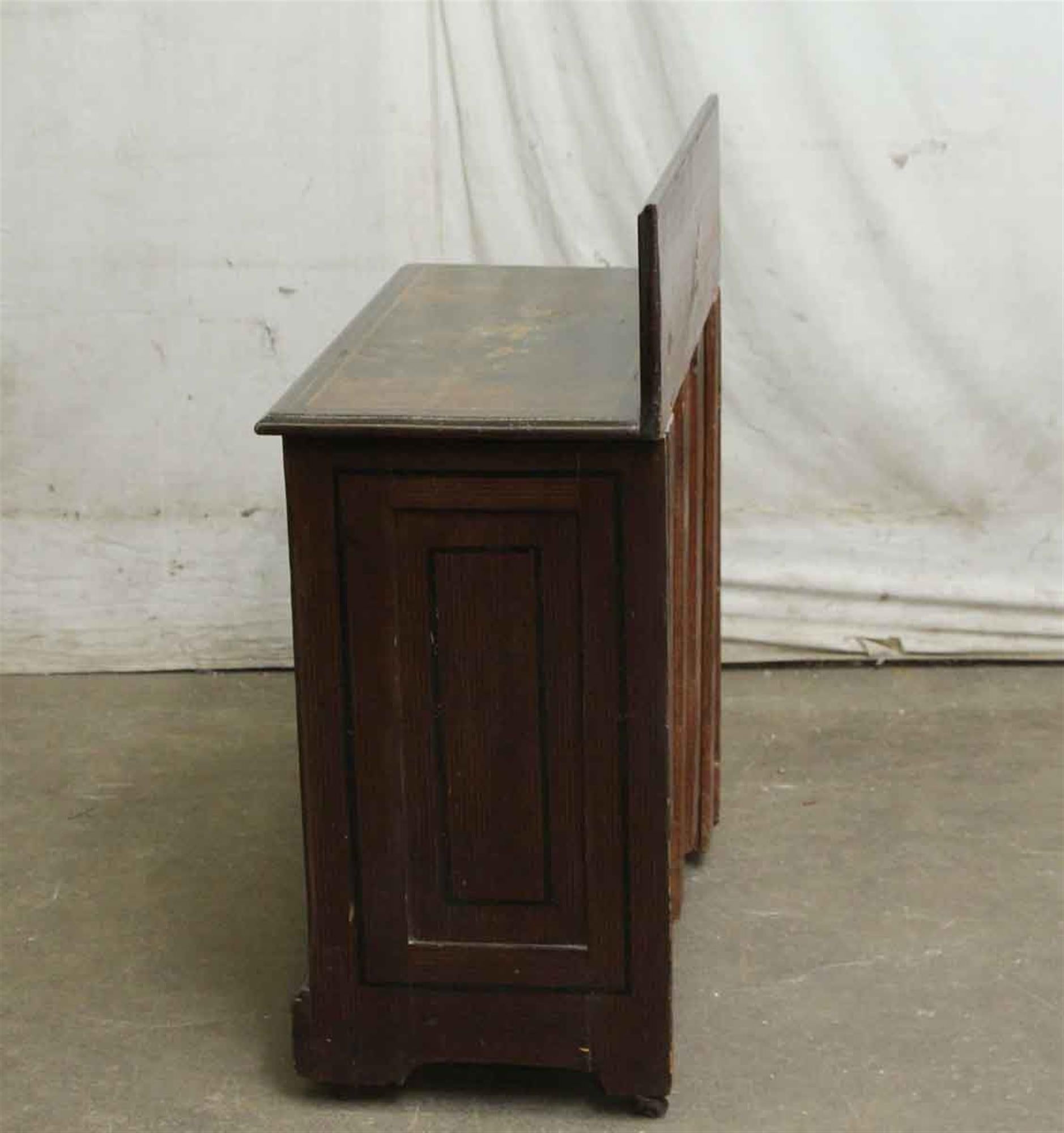 1880s Wooden Dark Tone Wash Stand with a Hand Painted Decorative Finish 6