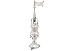 1881 Antique Russian Silver Spice Tower