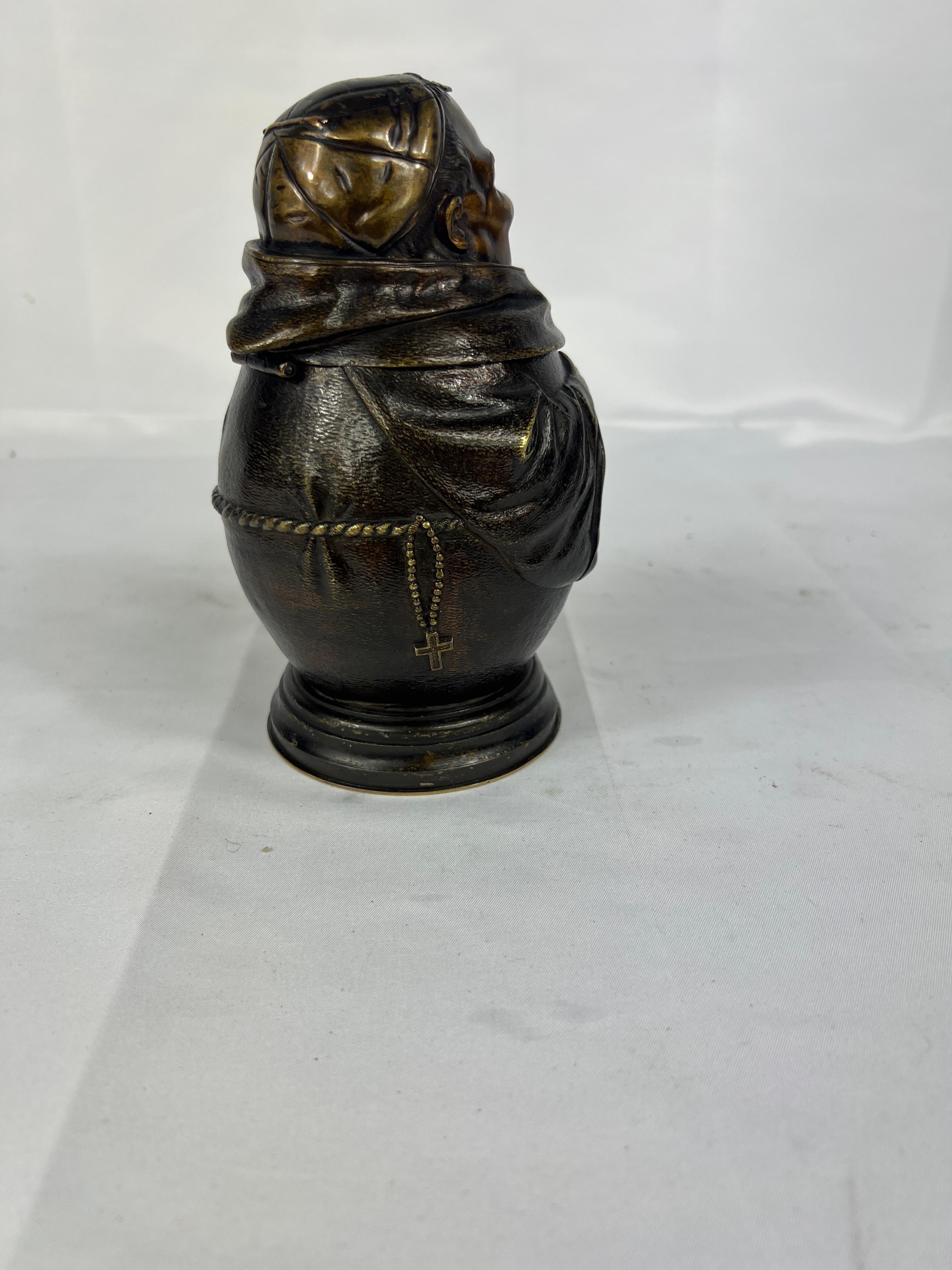 1881 Edoardo VII Principe di Galles calamaio e umidificatore in bronzo Admiral Henry Glyn in vendita 6