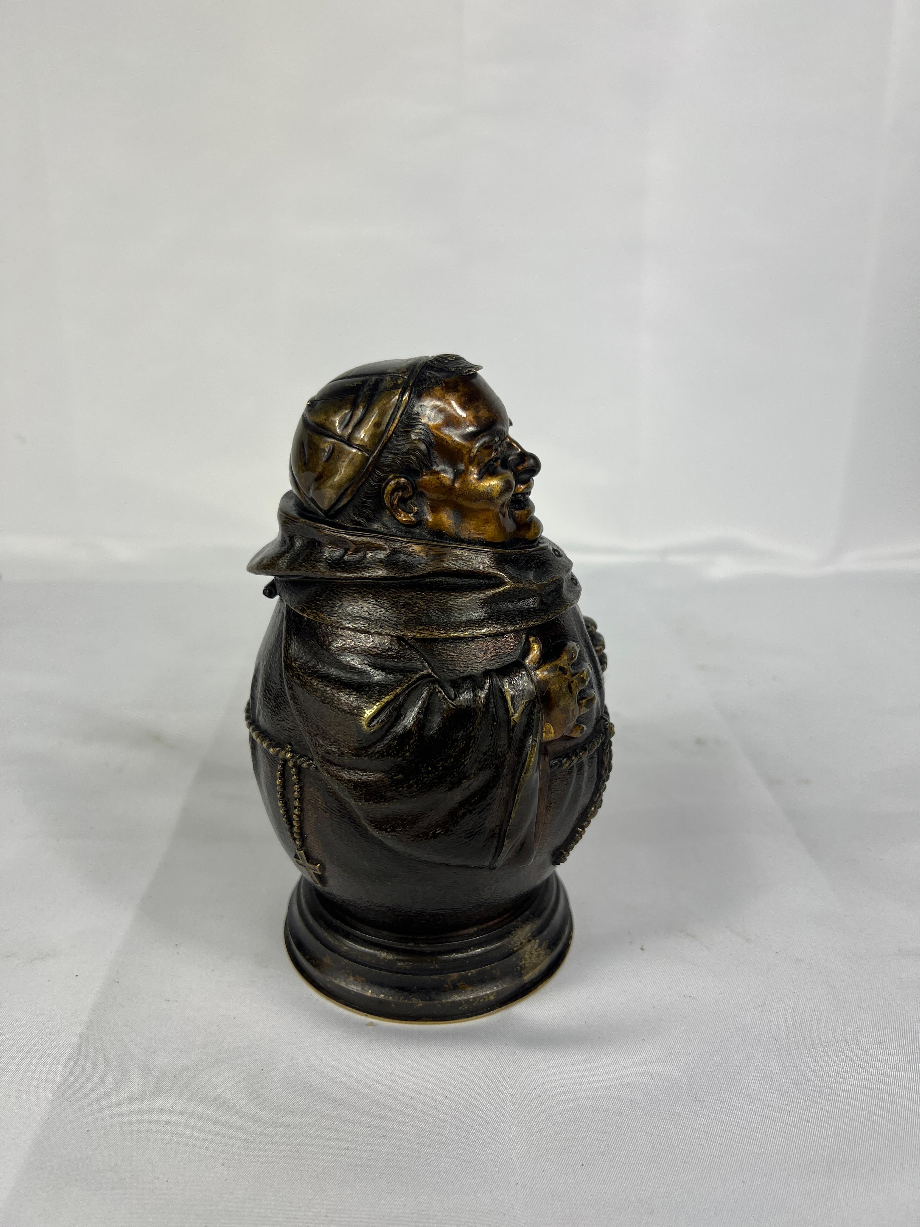 Britannico 1881 Edoardo VII Principe di Galles calamaio e umidificatore in bronzo Admiral Henry Glyn in vendita