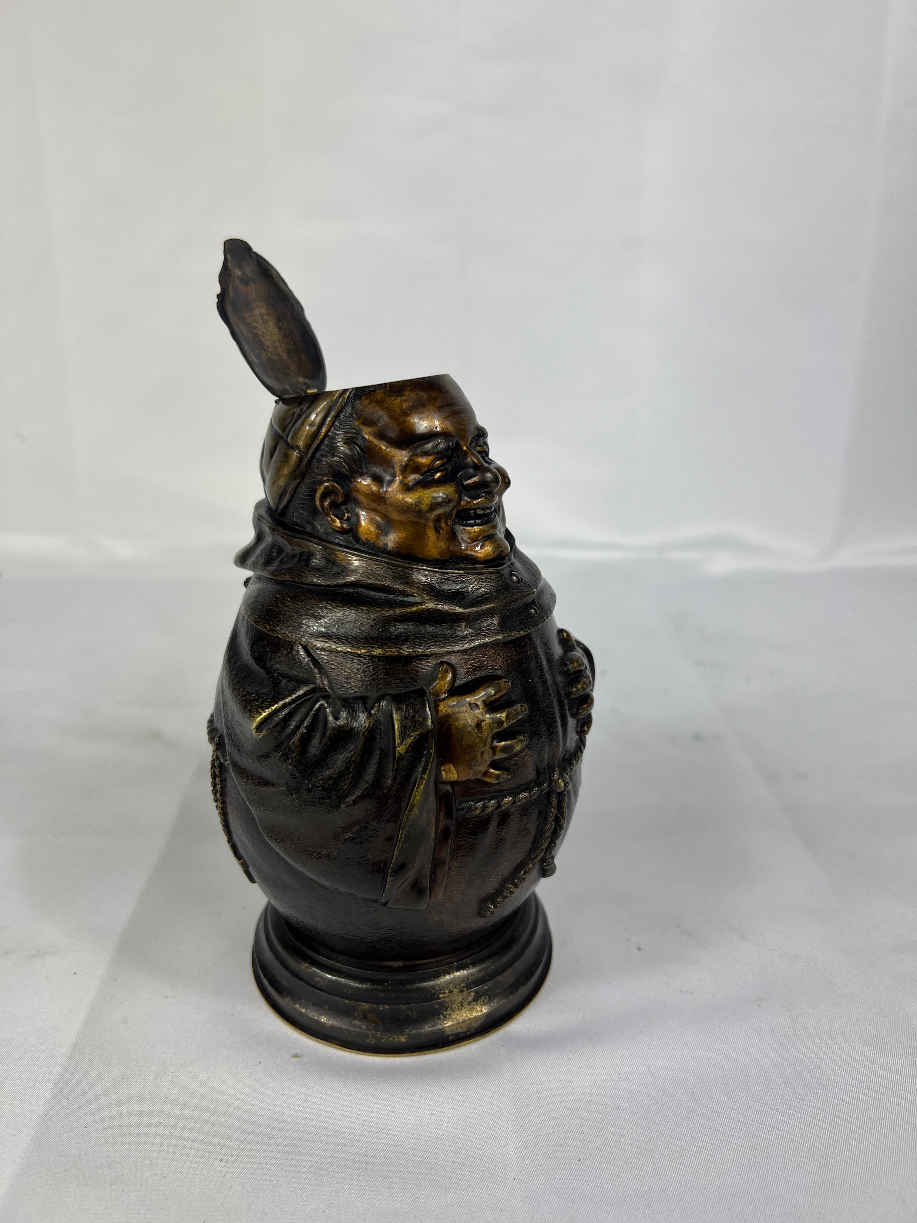 1881 Edoardo VII Principe di Galles calamaio e umidificatore in bronzo Admiral Henry Glyn In condizioni buone in vendita a Atlanta, GA