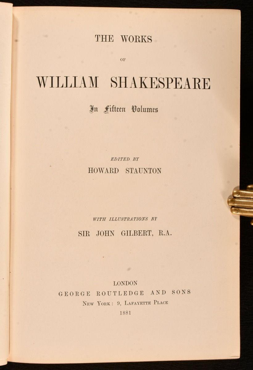 1881 The Works of William Shakespeare (Les œuvres de William Shakespeare) en vente 8
