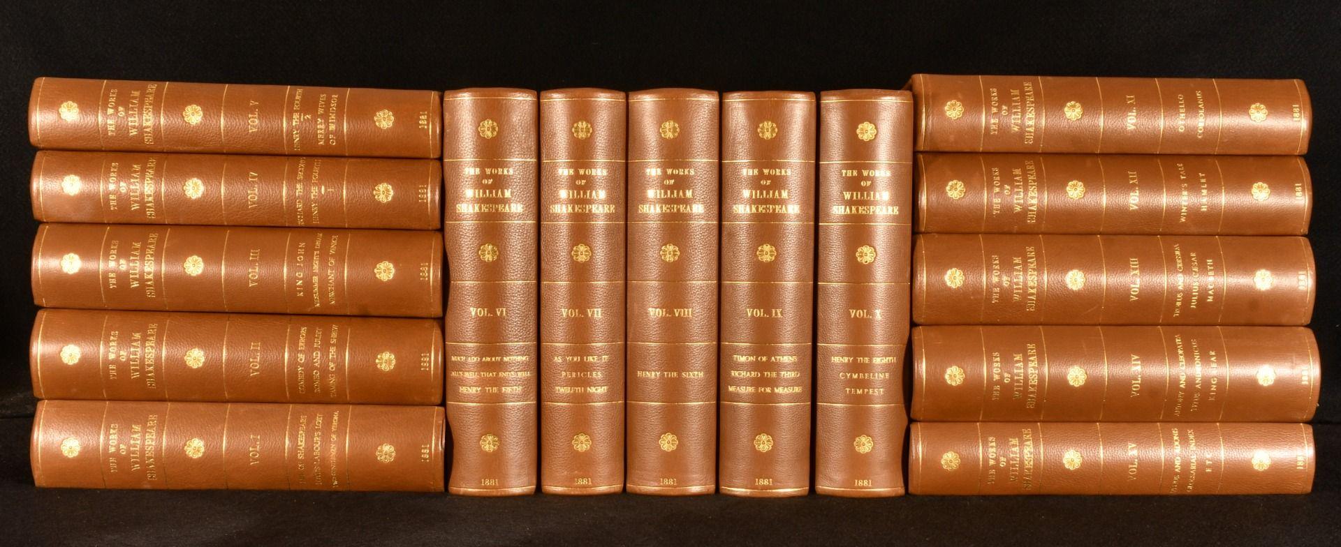 A superb limited edition set of the collected works of William Shakespeare, illustrated throughout by Sir John Gilbert.

The collected works of William Shakespeare.

A limited edition set, limited to a total of one thousand copies of this Edition de