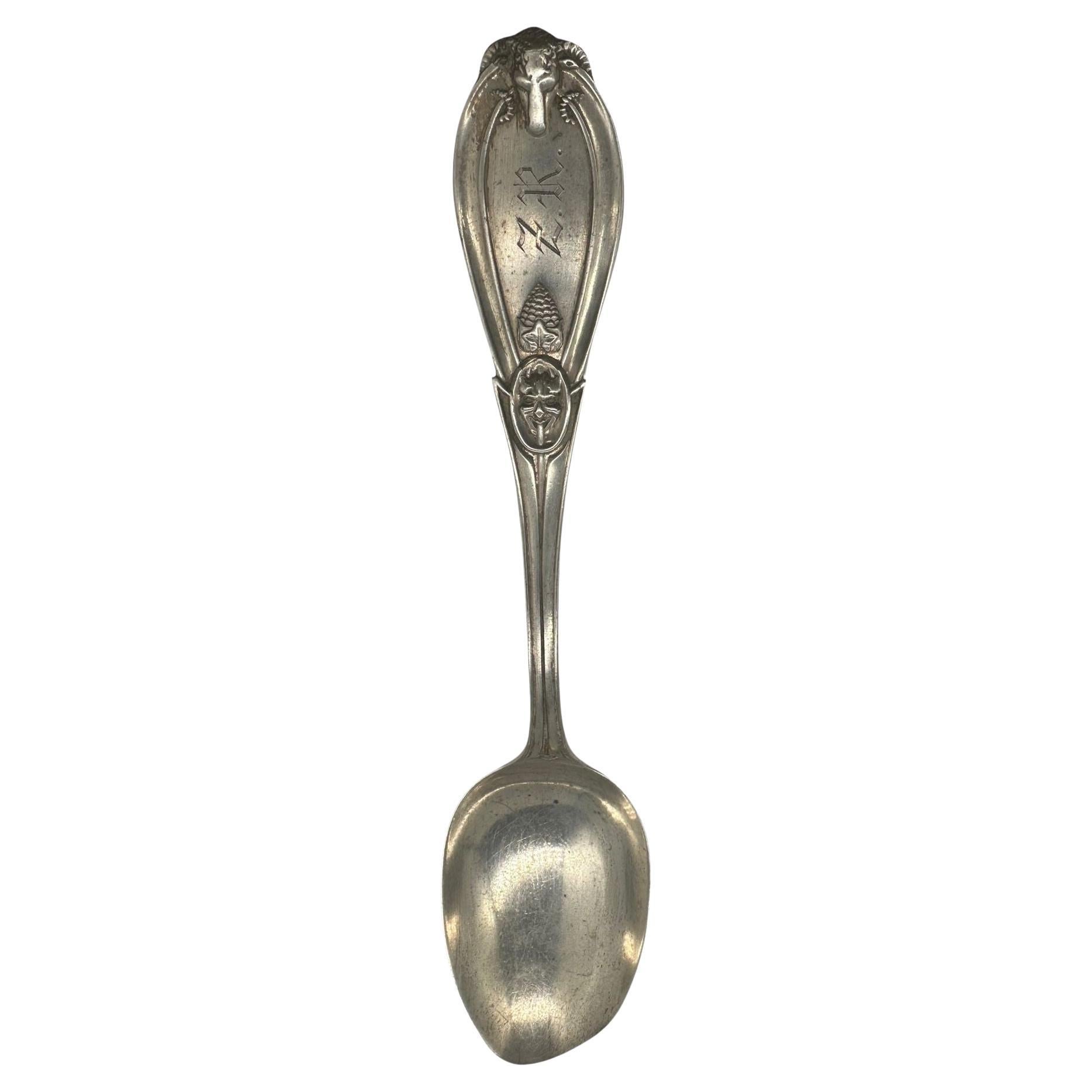 1882 Antique Grecian by Whiting Solid Sterling Silver Serving Spoon