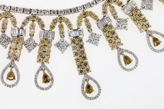 18,82 Karat Diamant-Gold-Halskette mit Medley