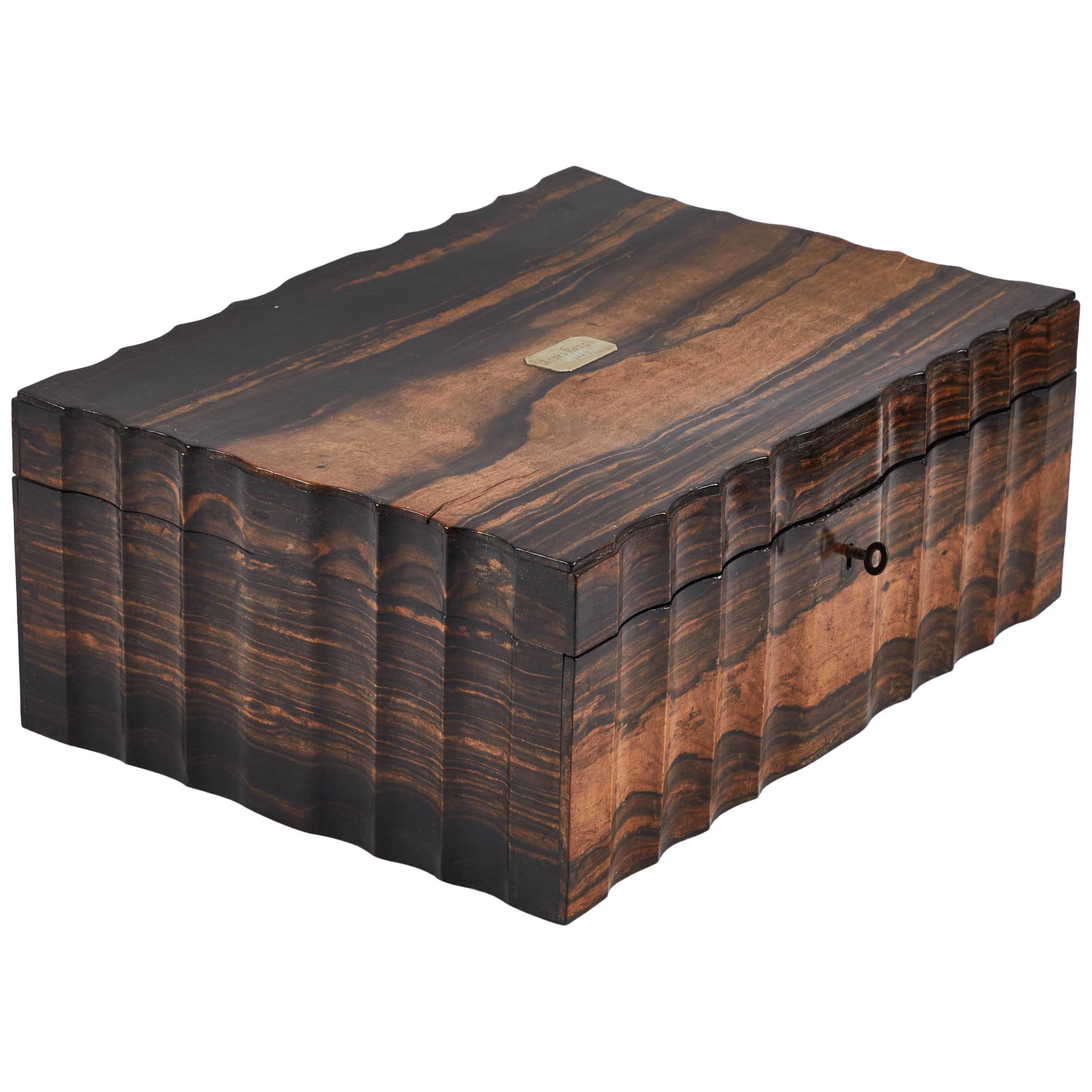 1882 King Ebony Inlaid Presentation Box