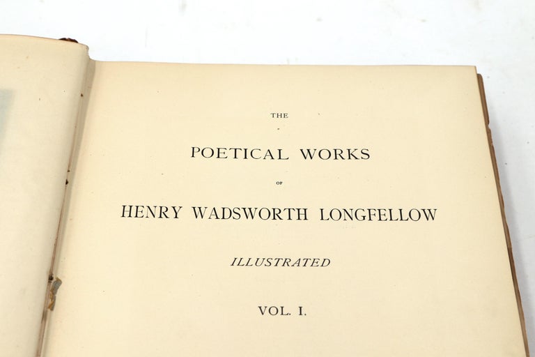 1882 The Poetical Works of Henry Wadsworth Longfellow (3 Volume Set), Leather  For Sale 5