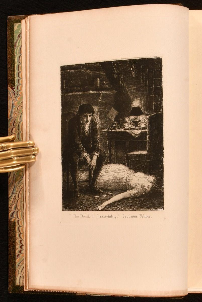 An exceptional fifteen volume limited edition set of the complete works of American author Nathaniel Hawthorne, uniformly bound by Zaehnsdorf.

The complete thirteen volume 1883 large paper limited edition of Hawthorne's complete works, with this