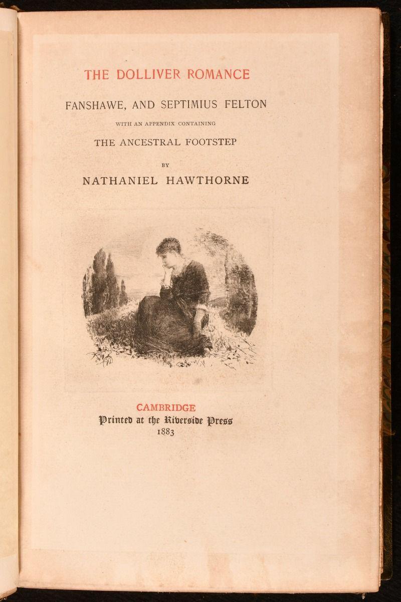 1883-1884 The Complete Works of Nathaniel Hawthorne 1