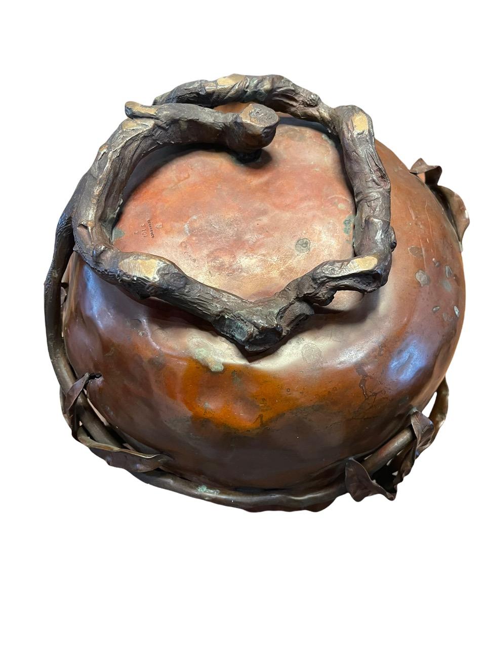 1883 Gorham Bronze Aesthetic Pomegranate Vase 1