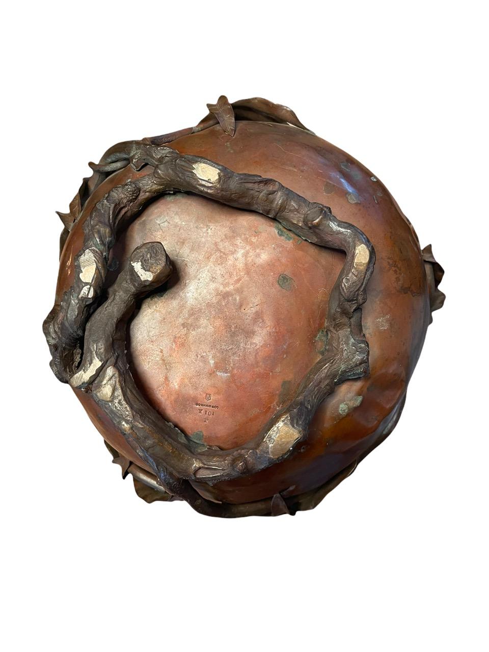1883 Gorham Bronze Aesthetic Pomegranate Vase 2