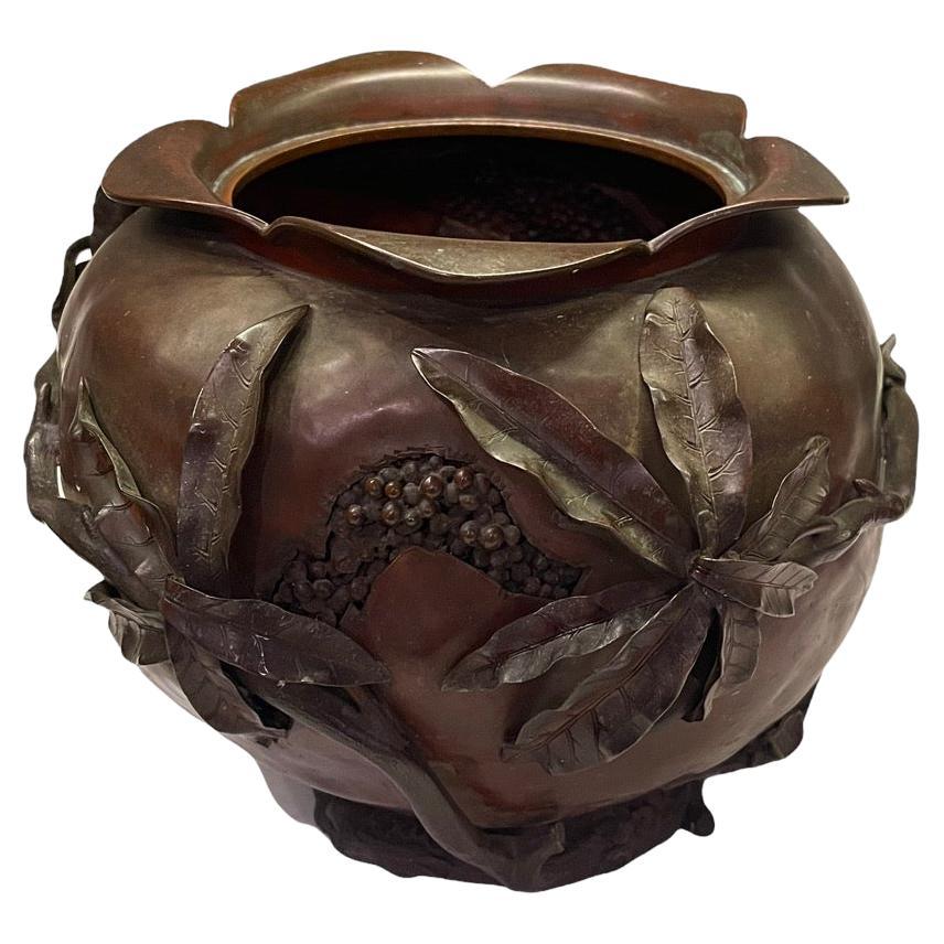 1883 Gorham Bronze Aesthetic Pomegranate Vase