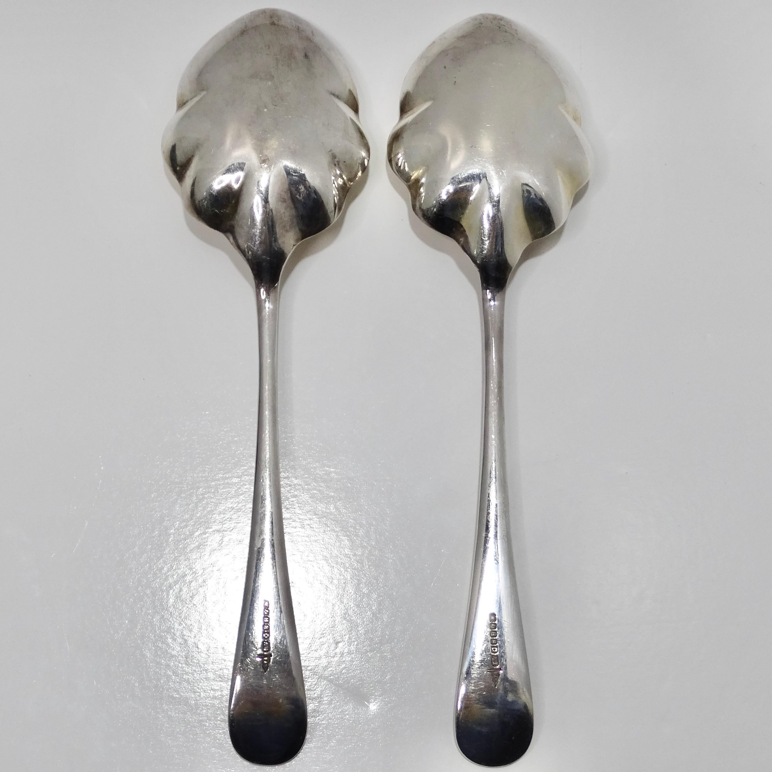 1885 Antique Walter & Hall Victorian Plate Berry Spoons For Sale 6