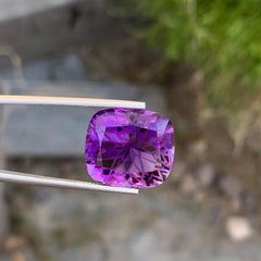 18.85 Carat Pretty Dark Purple Loose Amethyst Flower Cut Gem