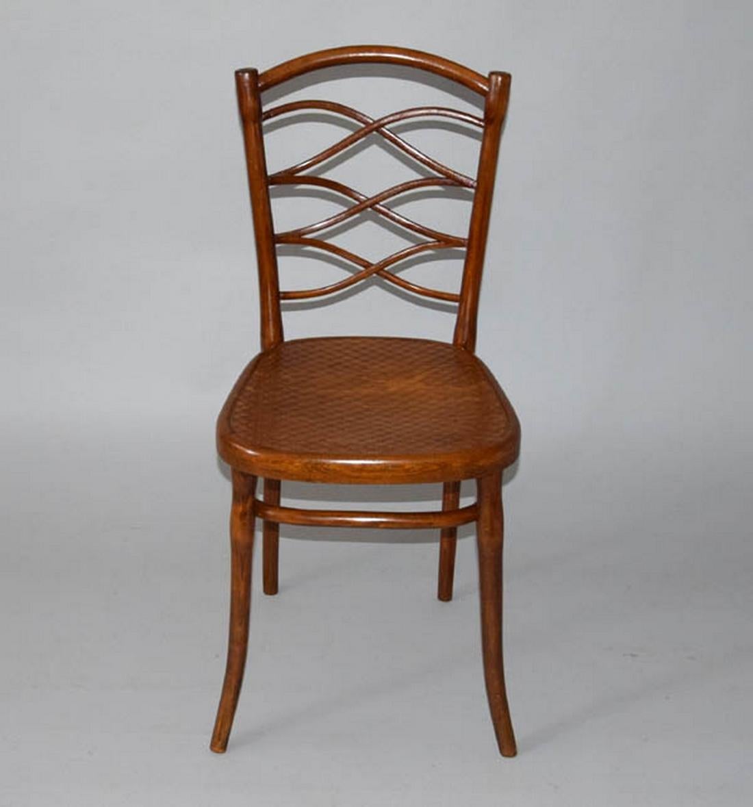 - Austria
- Maker: Thonet
- Published in Gebruder Thonet catalogue - viz. photos
- Carefully refurbished and finished by handly polished shellac
- Marked by maker + mark B&C 364
- In 1897 were made only two pieces of this chair.