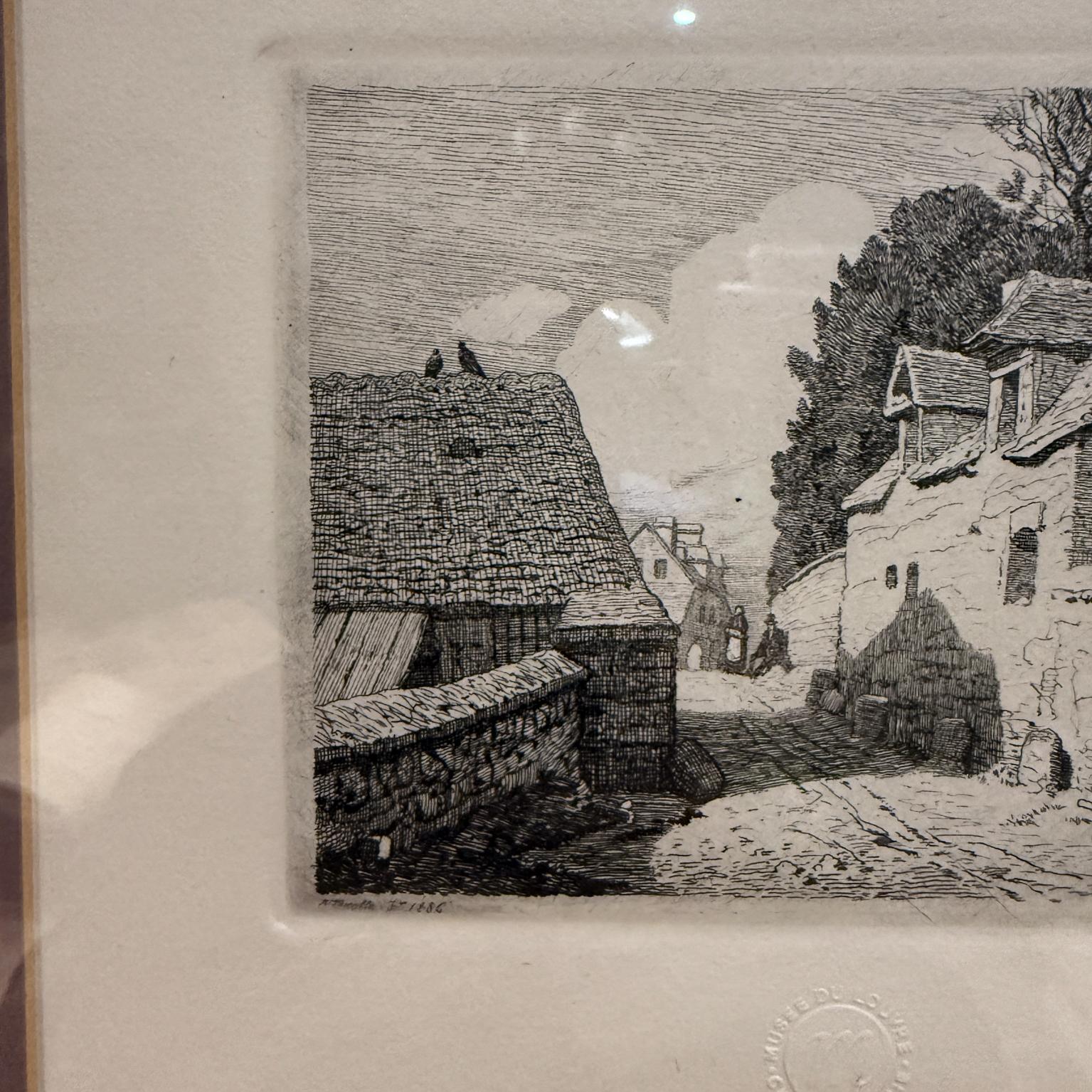 1886 Museo d'Arte del Louvre Acquaforte firmata Chalcographie in vendita 4