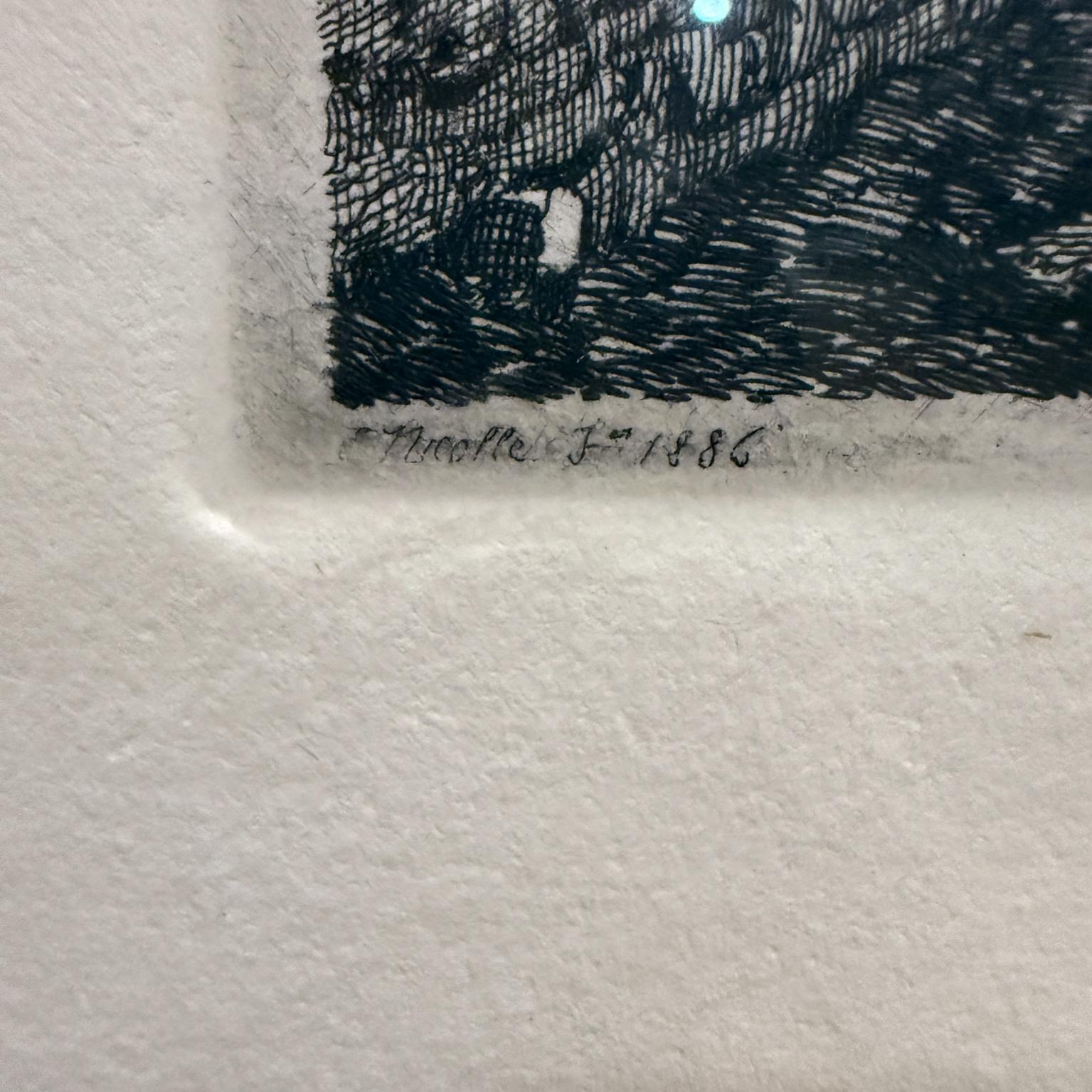 1886 Museo d'Arte del Louvre Acquaforte firmata Chalcographie in vendita 5