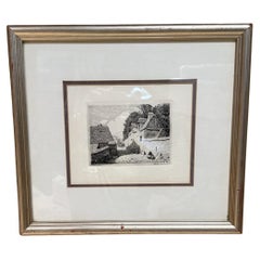 1886 Louvre Art Museum Etching Chalcographie signed