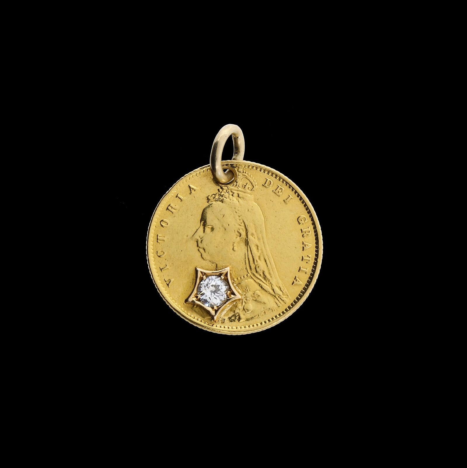 Details & Condition: There are not many antique coin pendants available today that are suitable for ladies - most come with old fashioned large masculine bezels - this piece despite being and antique is just so well suited to today's fashion styling
