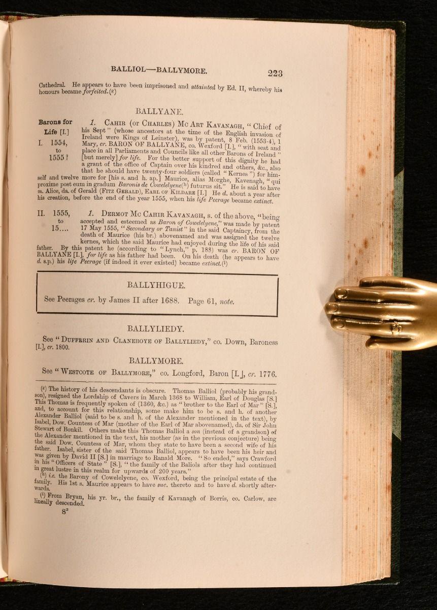 19th Century 1887-98 Complete Peerage of Great Britain For Sale