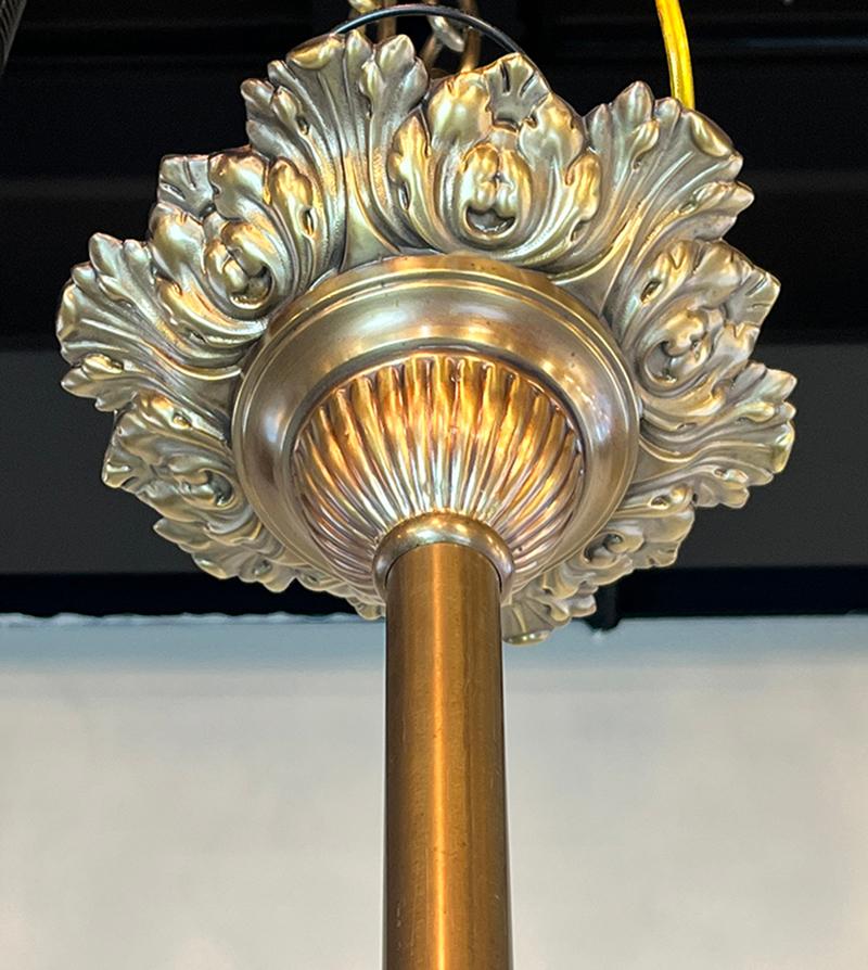1887 Aesthetic Movement Combination Gas Electric Chandelier  For Sale 5