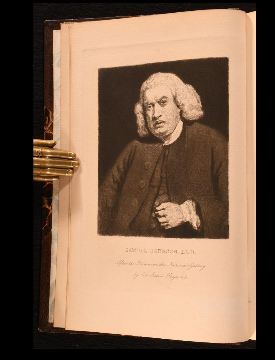 Papier 1887 La vie de Johnson par Boswell en vente