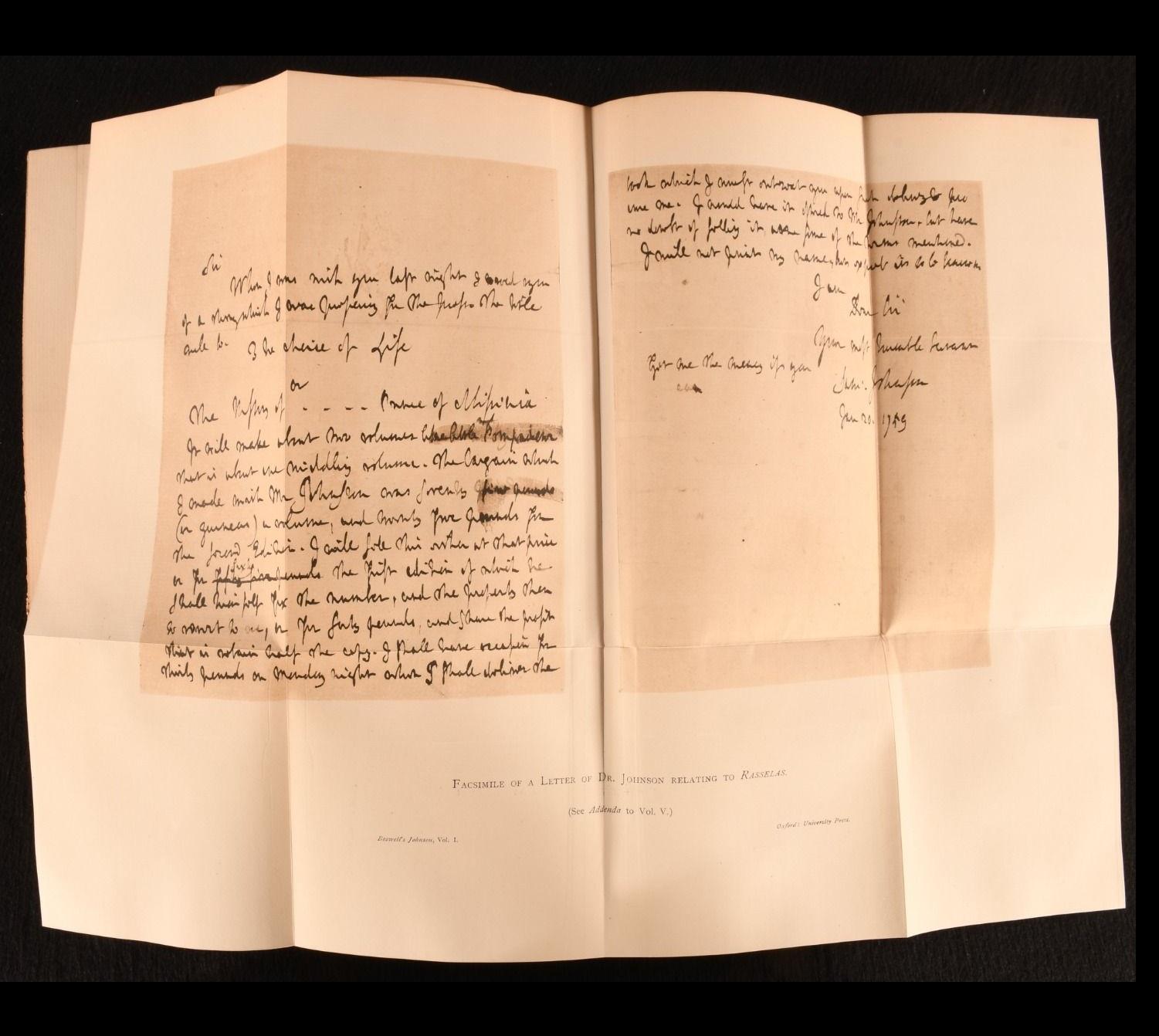 1887 La vie de Johnson par Boswell en vente 3