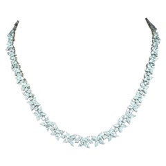 18.87 ct Pear, Marquise & Round Diamond Necklace