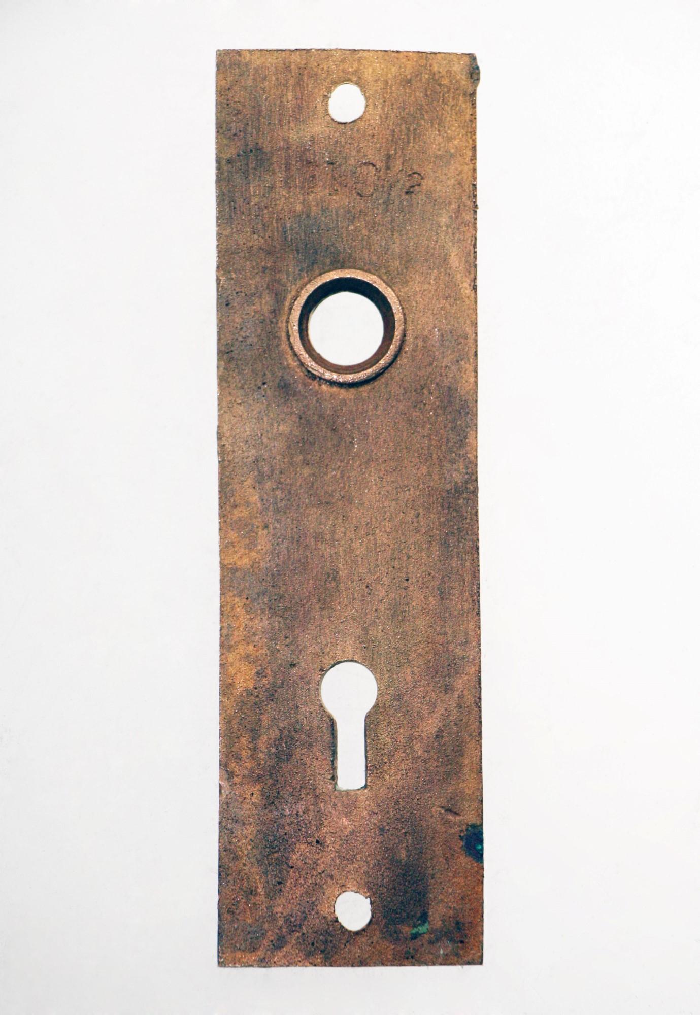 1887 Lockwood Vernacular Brass Door Knob Set In Good Condition In New York, NY