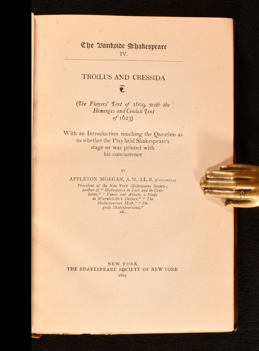 1888-1891 El Shakespeare de Bankside: Comedias, Historias y Tragedias en venta 1