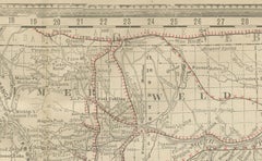 1888 Colorado Map – The Centennial State’s Railroads, Mines & Counties