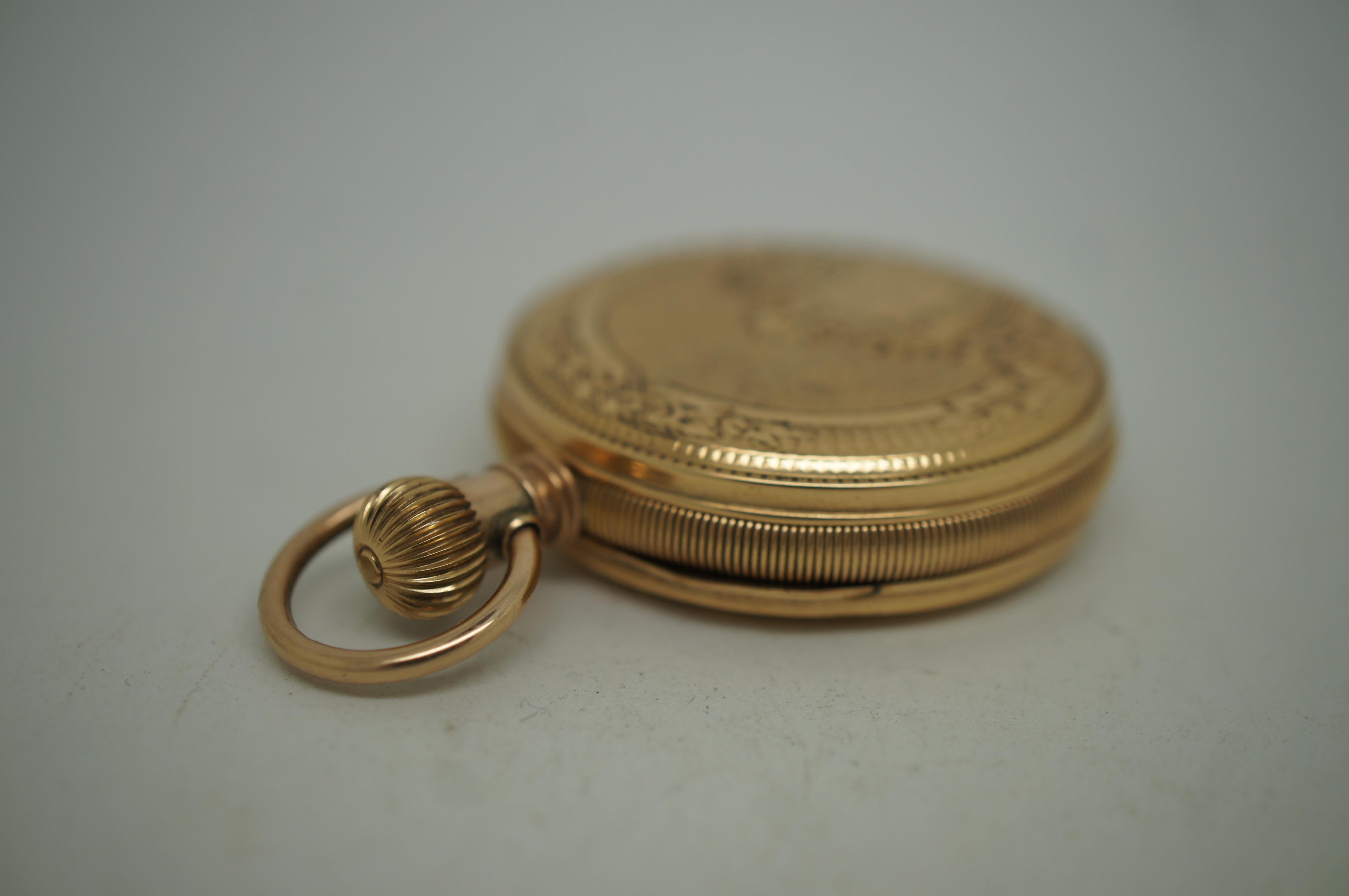 1888 Elgin National Gold Filled 11J 16s Rabbit Hunting Pocket Watch 7
