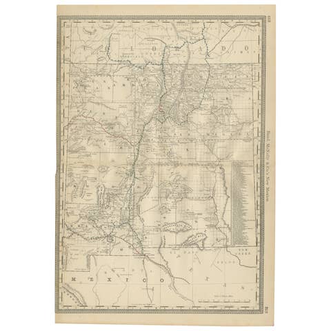 1888 New Mexico Map – Railroads, Counties & The Land of Enchantment