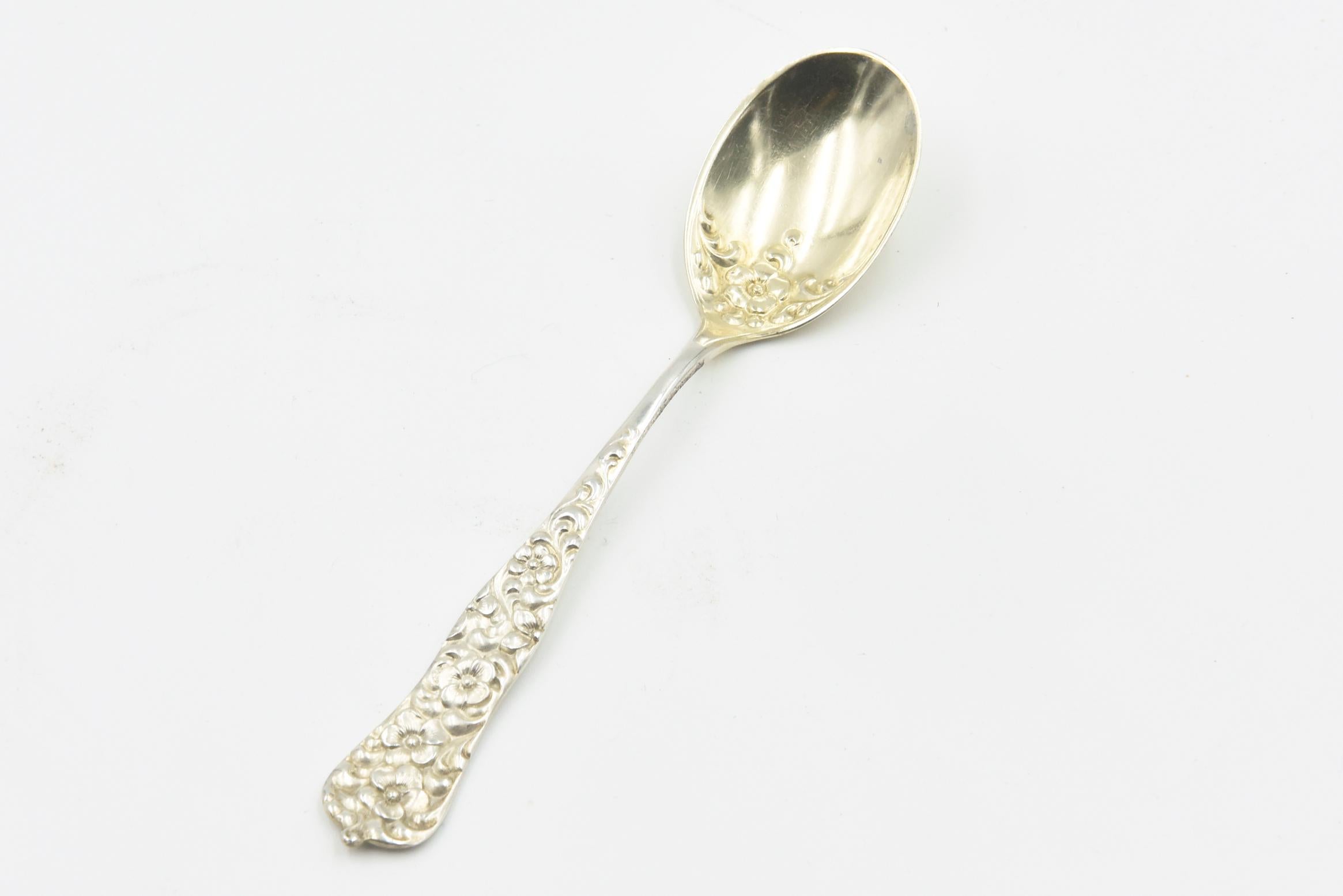 1888 Cucharas Demitasse rococó de plata Crowell Bailey Banks & Biddle, Lote de 11 Rococó en venta