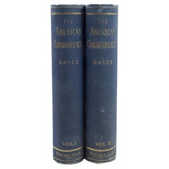 1888 the American Commonwealth by James Bryce Books - a Pair