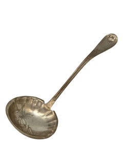 1889 Towle Mfg. Co Shell II Pattern Large Soup Ladle Mono Grammed "Fox"