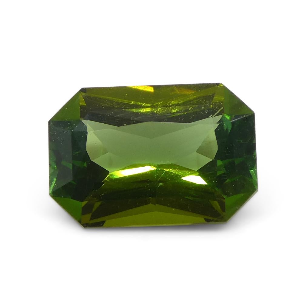 1.88ct Scissor Cut/Octagonal Green Tourmaline en vente 5