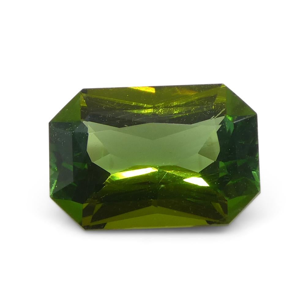 1.88ct Scissor Cut/Octagonal Green Tourmaline from Brazil For Sale 3