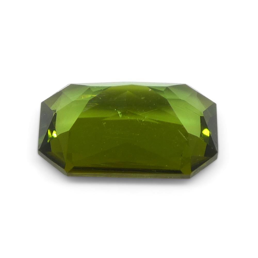 1.88ct Scissor Cut/Octagonal Green Tourmaline from Brazil For Sale 6