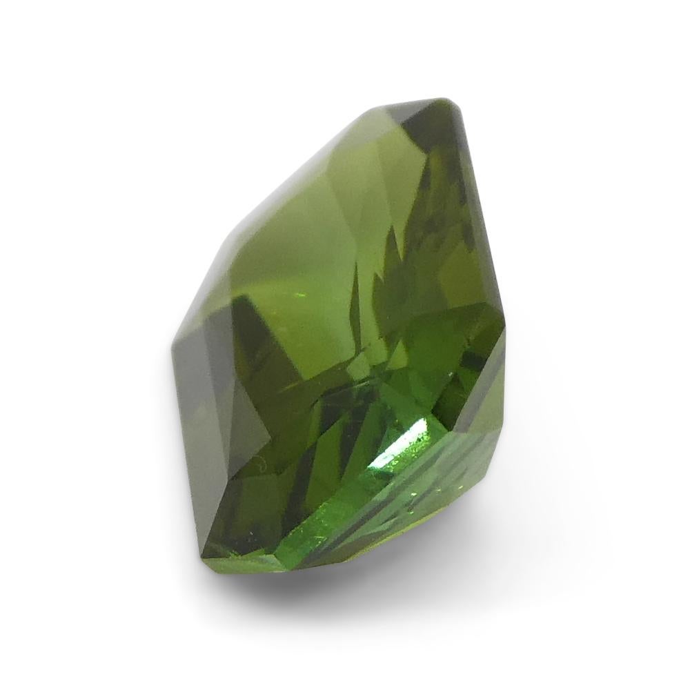 1.88ct Scissor Cut/Octagonal Green Tourmaline en vente 3