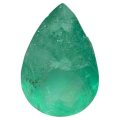 1.89 Carat 10.6x7.4 Green Colombian Emerald - Pear Cut Teardrop May Birthstone